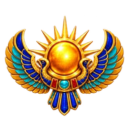 Winged Sun Disc symbol art